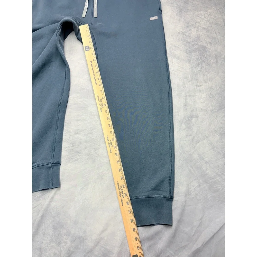 Figs Mens Fleece Lined Jogger Sweatpants Blue Gray M22LW2006 Size Large